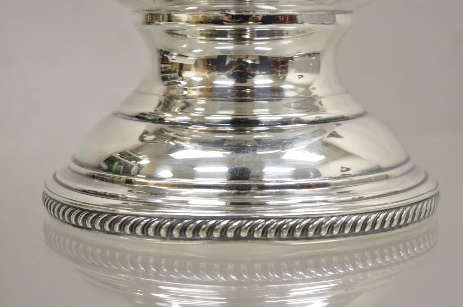 Vintage Victorian Style Trophy Cup Silver Plated Champagne Chiller Ice Bucket 4