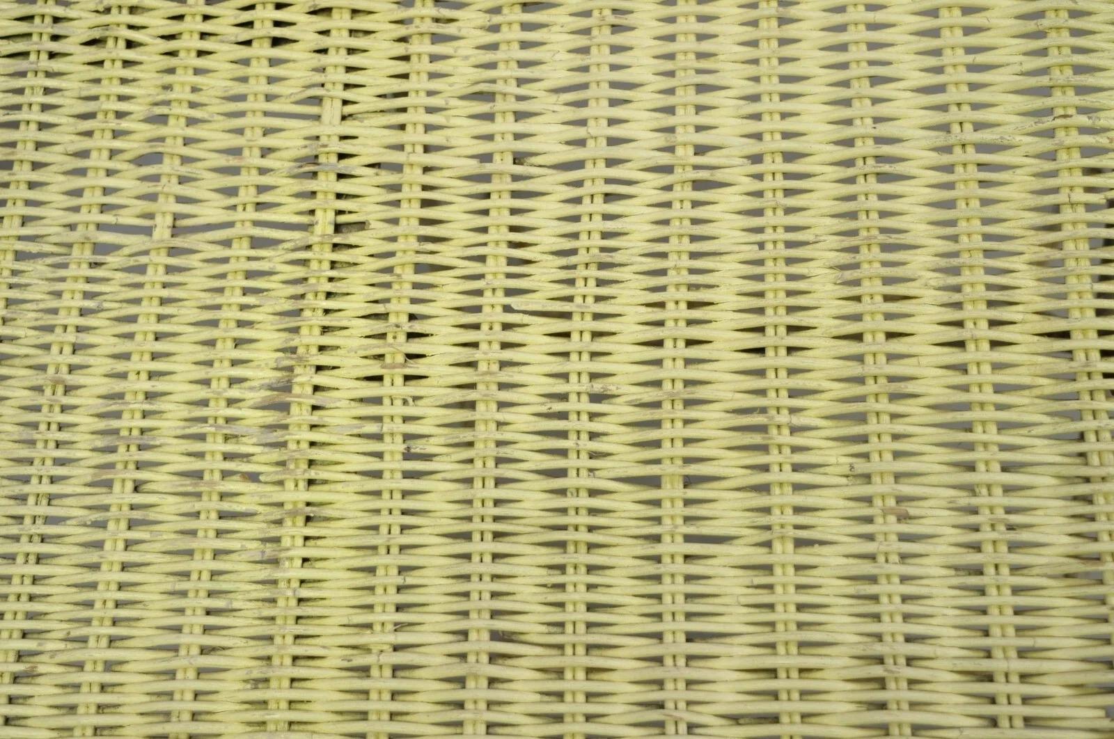 Vintage viktorianischen Stil Schmiedeeisen Wicker Rattan Top Folding Karte Spieltisch im Angebot 4