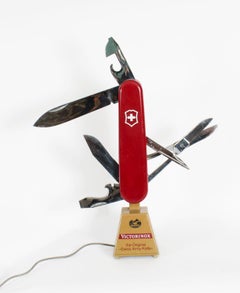 Vintage Victorinox Swiss Army Knife Large Shop Counter Display 20th Century