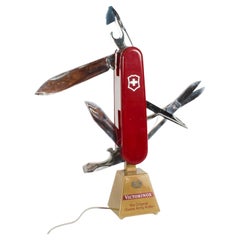 Vintage Victorinox Swiss Army Knife Large Shop Counter Display 20th Century