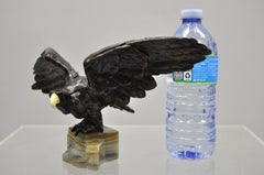 Vintage Vienna Bronze Bald Eagle Figurine Sculpture Marked Austria