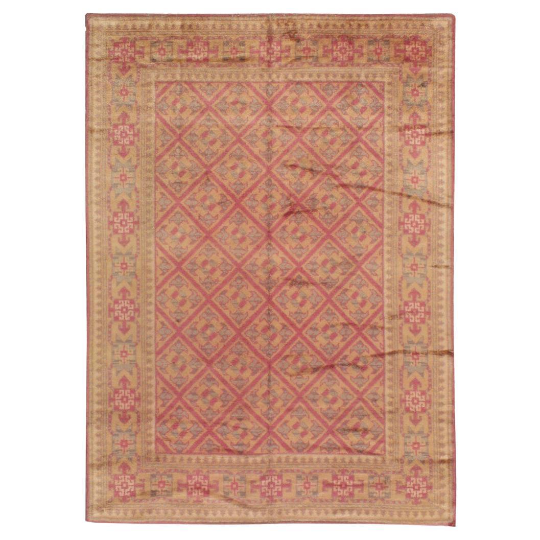 Vintage Viennese Savonnerie Style Rug For Sale
