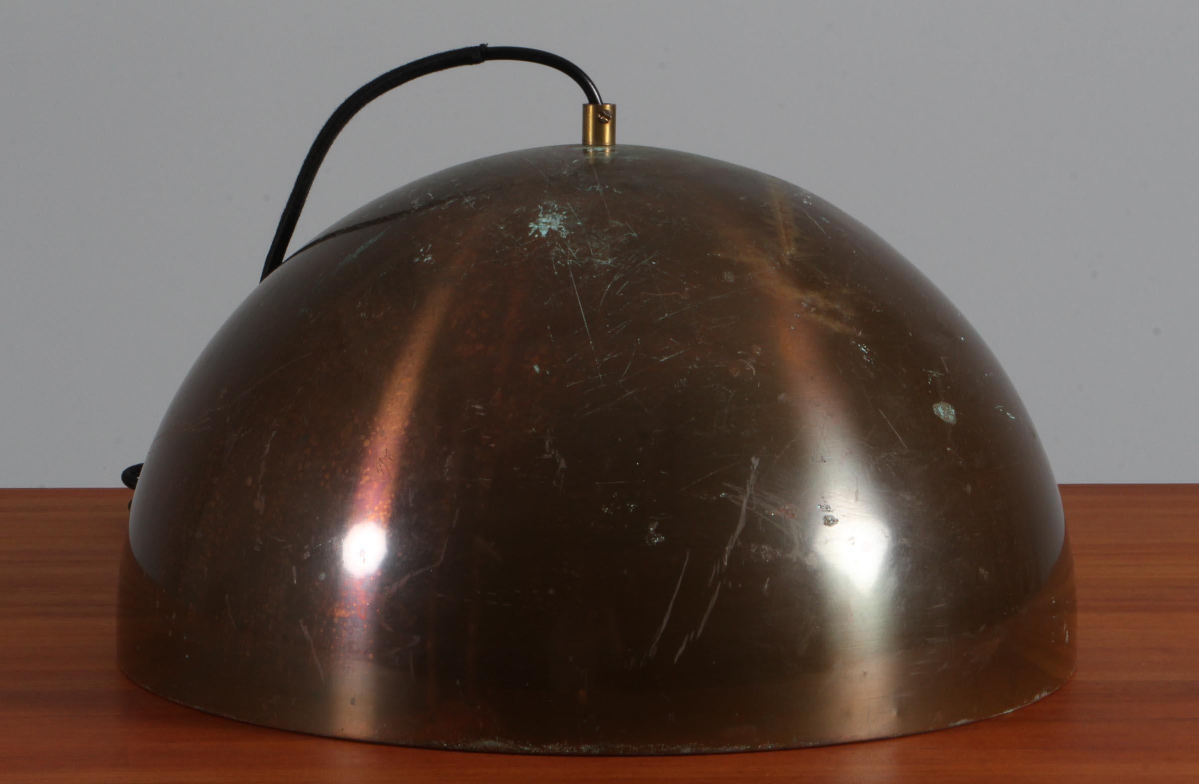 Danish Vintage Vilhelm Wohlert Louisiana Copper Pendant Lamp by Louis Poulsen