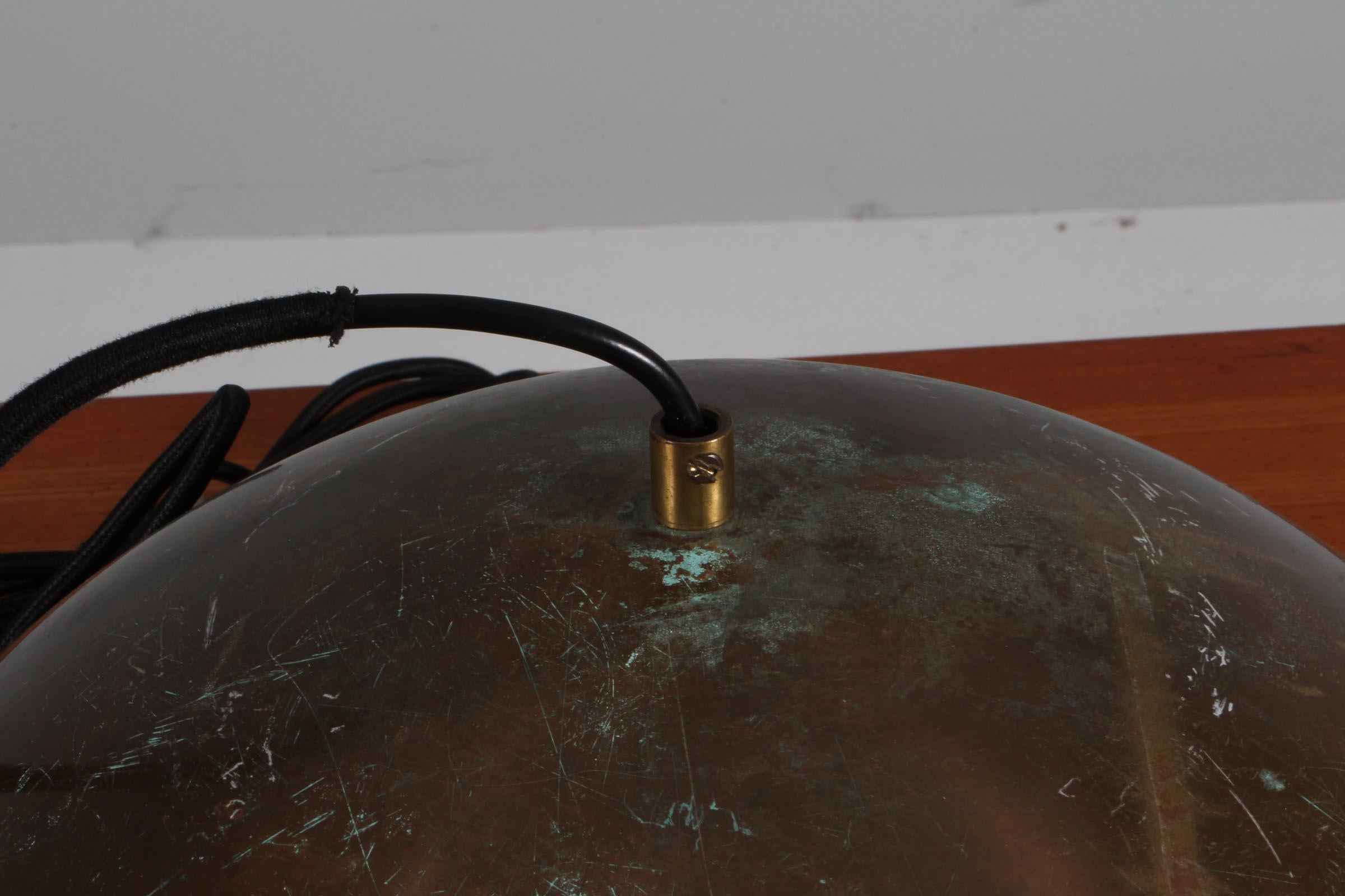 Vintage Vilhelm Wohlert Louisiana Copper Pendant Lamp by Louis Poulsen In Good Condition In Esbjerg, DK