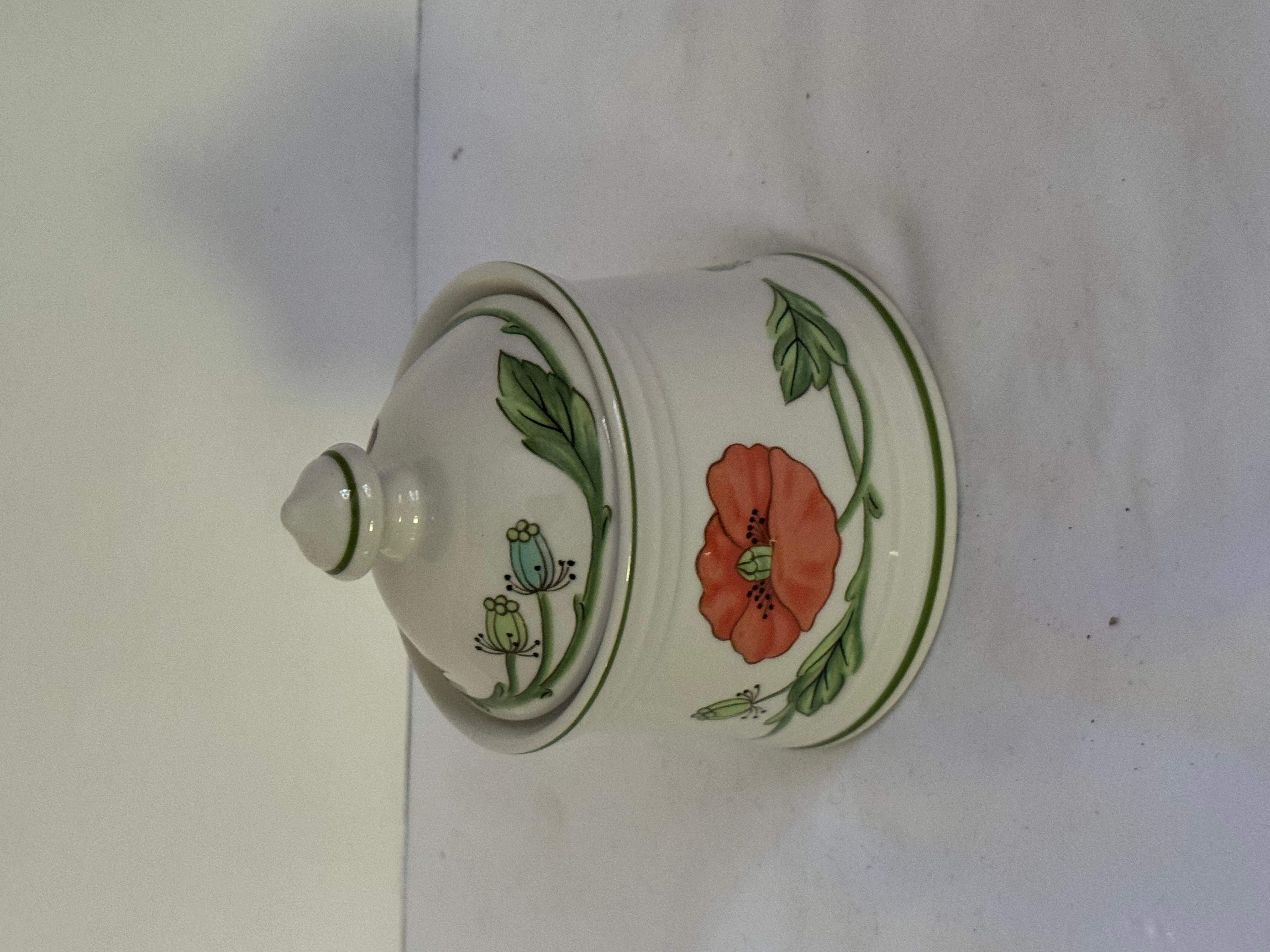 Vintage Villeroy and boch partial tea set Amapola pattern For Sale 2