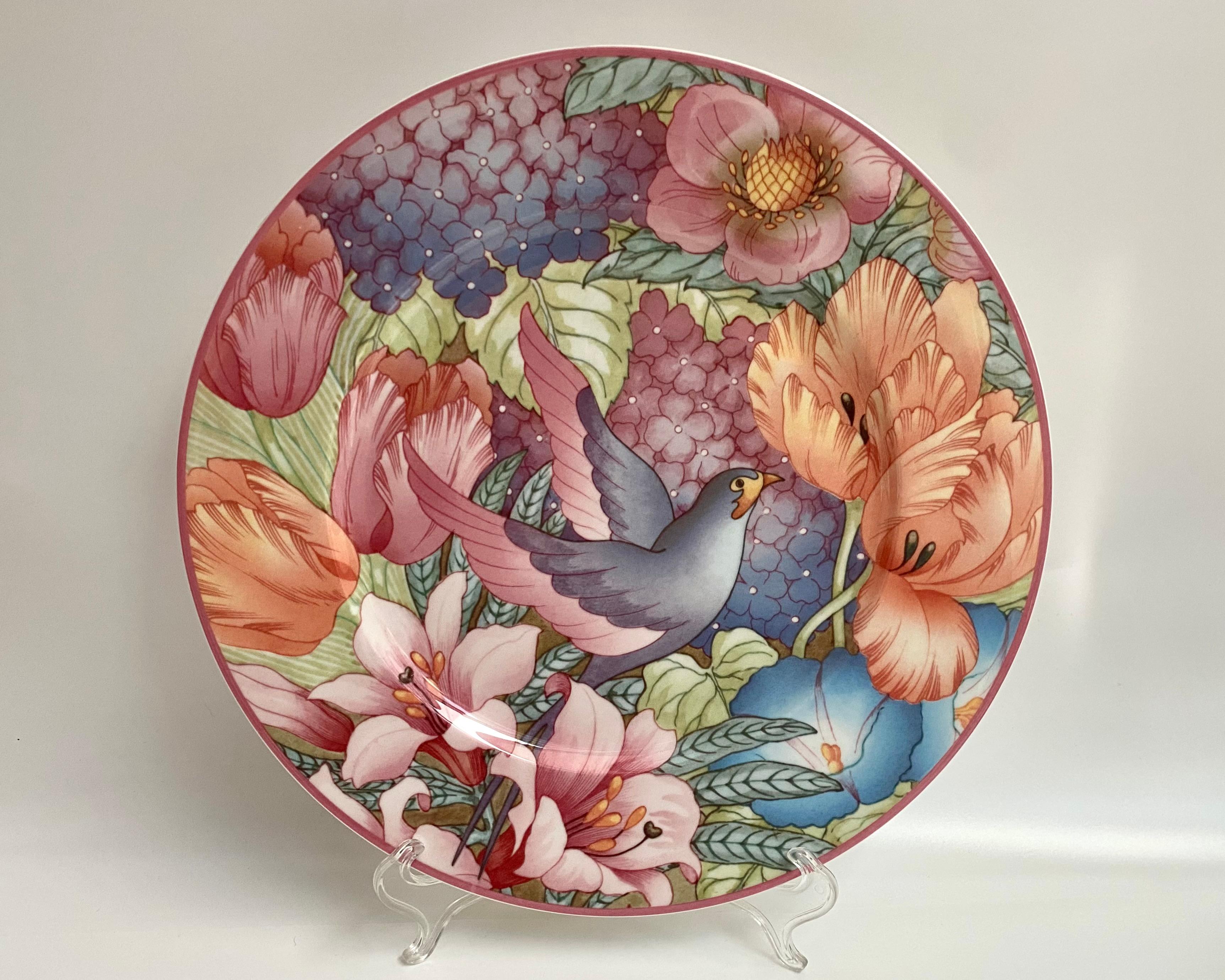 Juego de Té Vintage Villeroy & Boch Gallo Design de China de Hueso, Floral años 70, 23 piezas en Excelente estado para la venta en Bastogne, BE