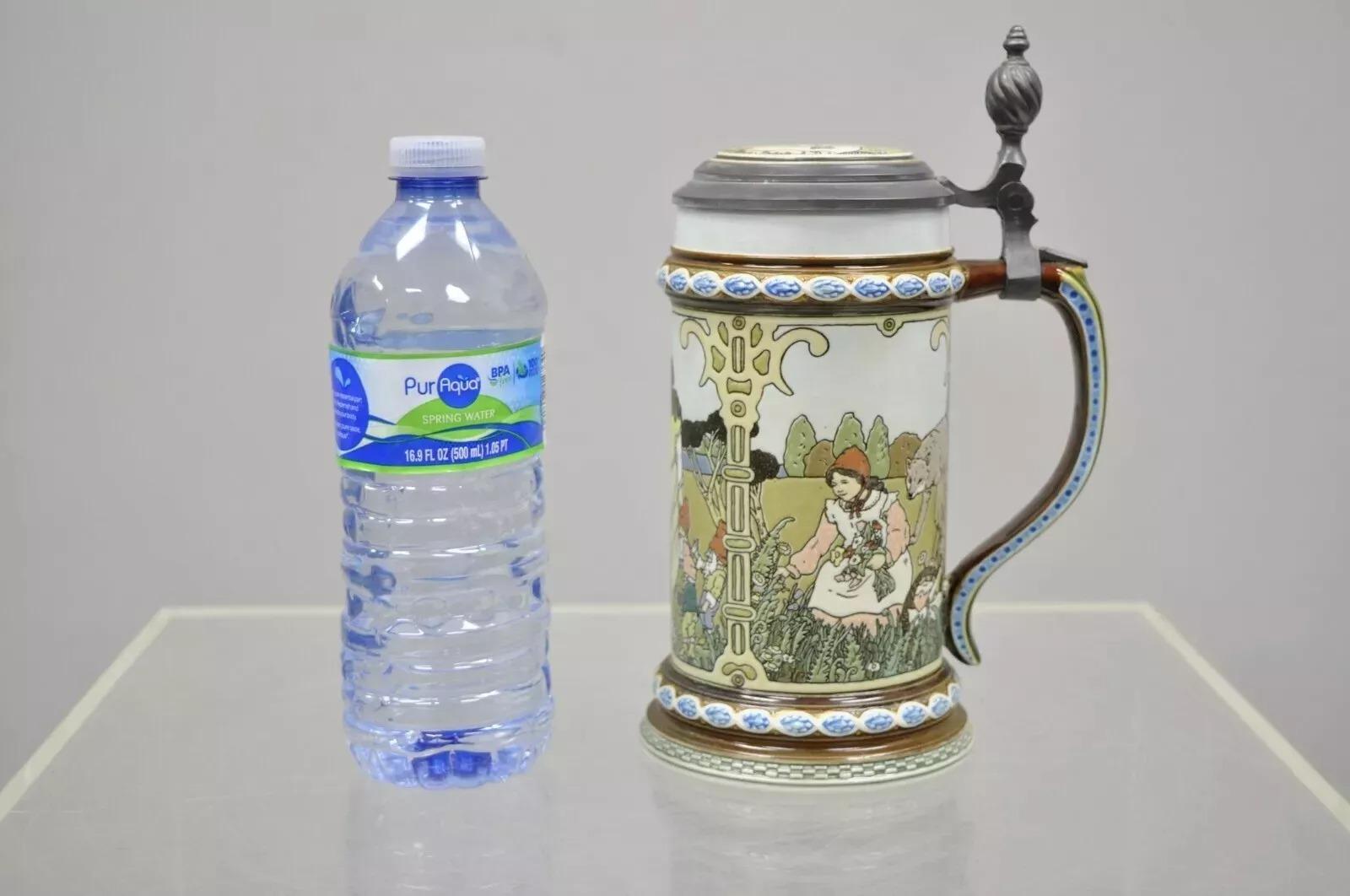 Vintage Villeroy & Boch Mettlach Beer Stein 2901 Fiabe dei Grimm in vendita 3