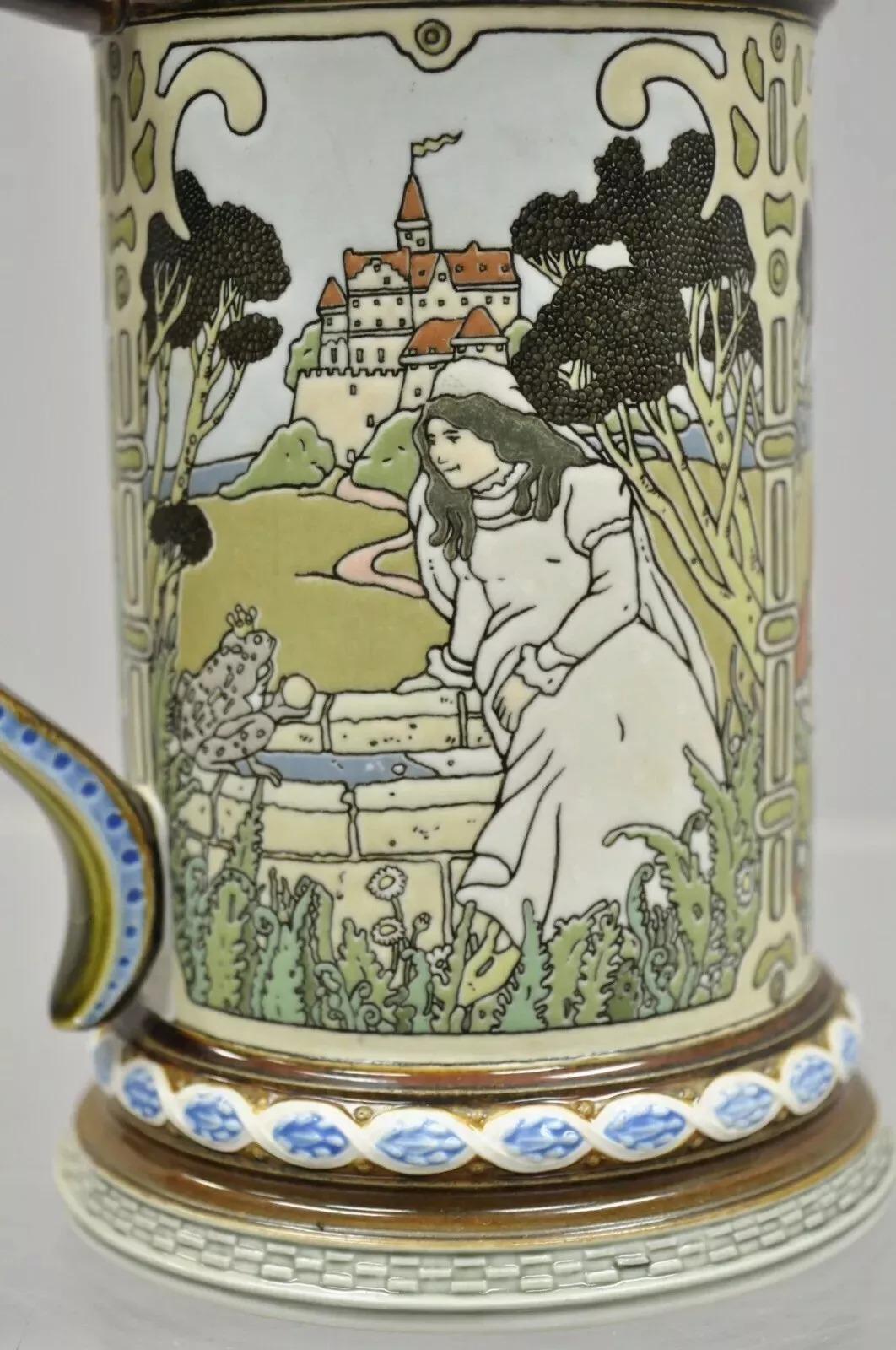 Vintage Villeroy & Boch Mettlach Beer Stein 2901 Fiabe dei Grimm In condizioni buone in vendita a Philadelphia, PA