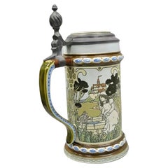 Vintage Villeroy & Boch Mettlach Beer Stein 2901 Fiabe dei Grimm