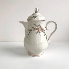 Vintage Villeroy & Boch Rosette Teapot  Porcelain Teapot with Flowers