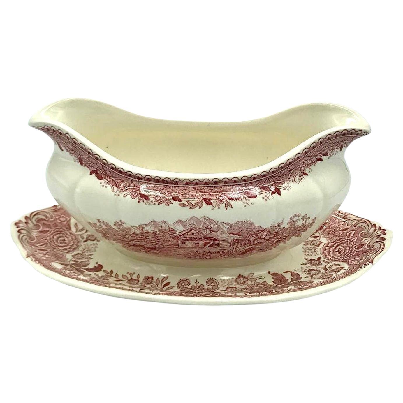 Salsera vintage Villeroy & Boch, serie Burgenland, Alemania 