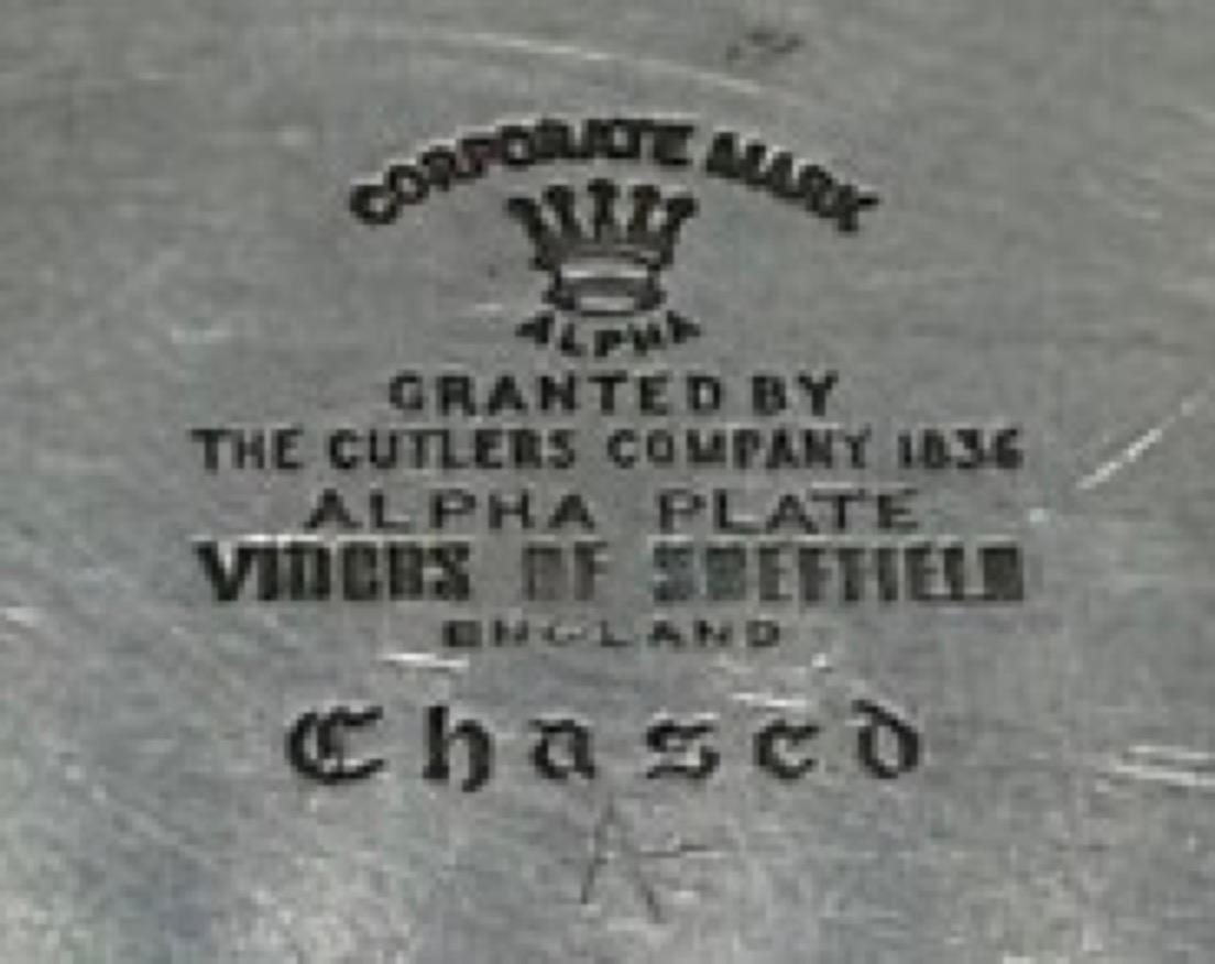 Vintage Viners Alpher Silver Plated Gallery Serving Tray For Sale 9
