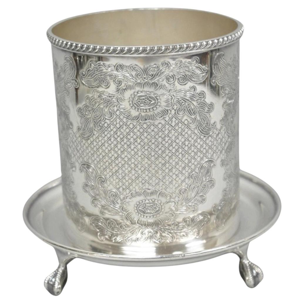 Vintage Viners of Sheffield English Regency Silver Plated Wine Bottle Coaster