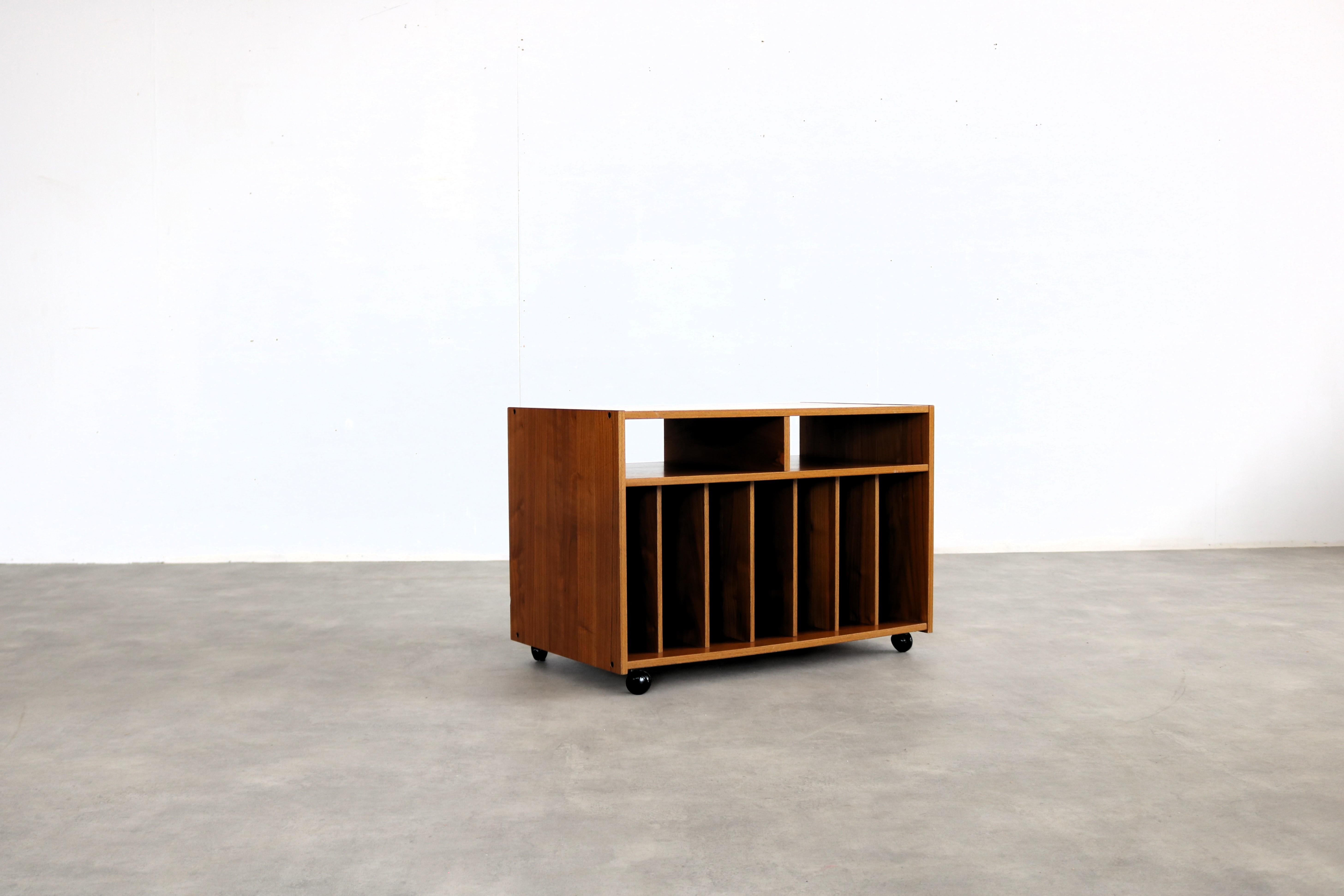 vintage vinyl cabinet  audio furniture  1960s  Sweden

period  1970s
design  unknown  Sweden
condition  good  minor signs of use 
size  54 x 80 x 45  (hxbxd)

details  teak;
article number  2745