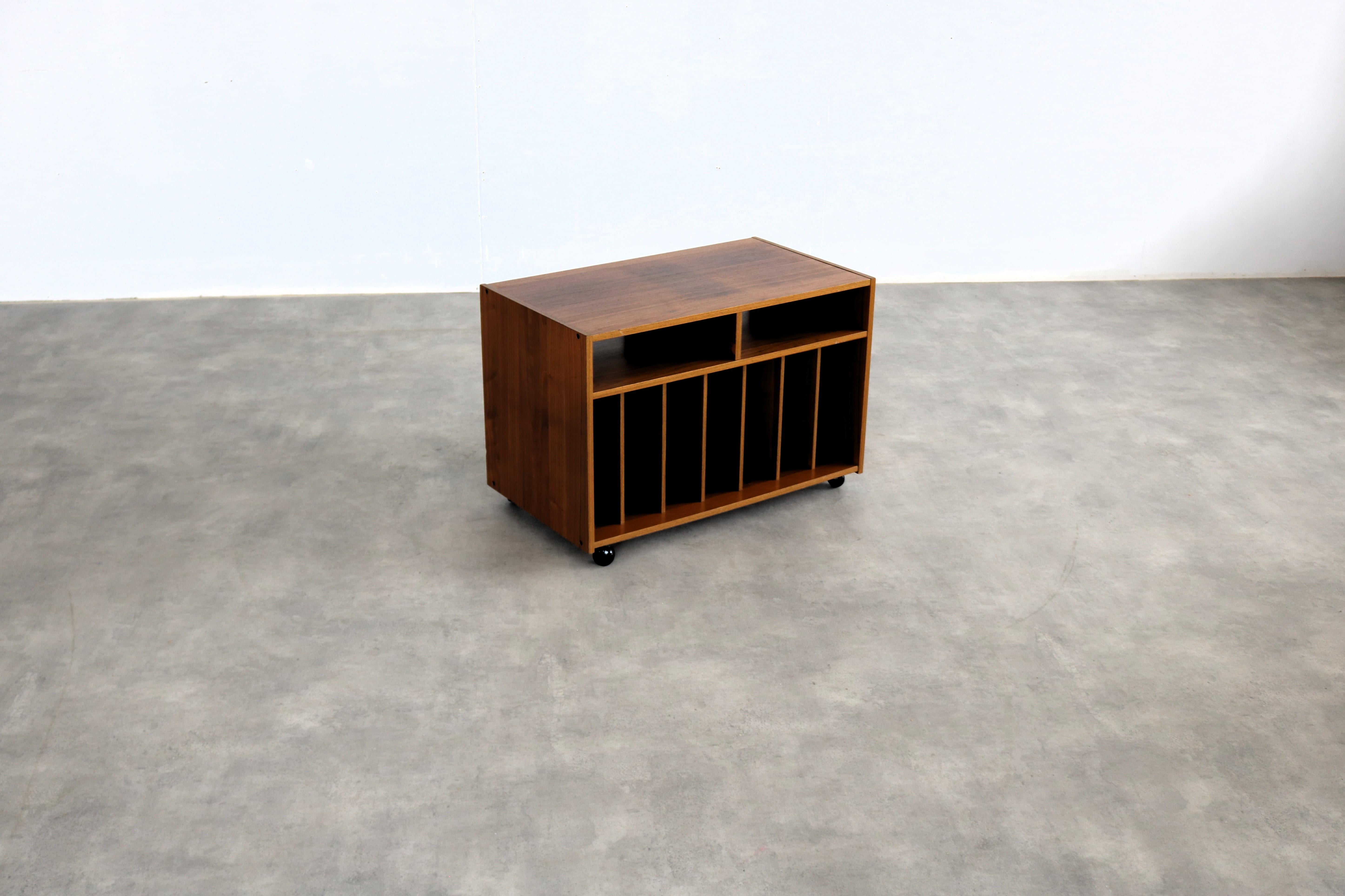 Swedish vintage vinyl cabinet  audio furniture  1960s  Sweden For Sale