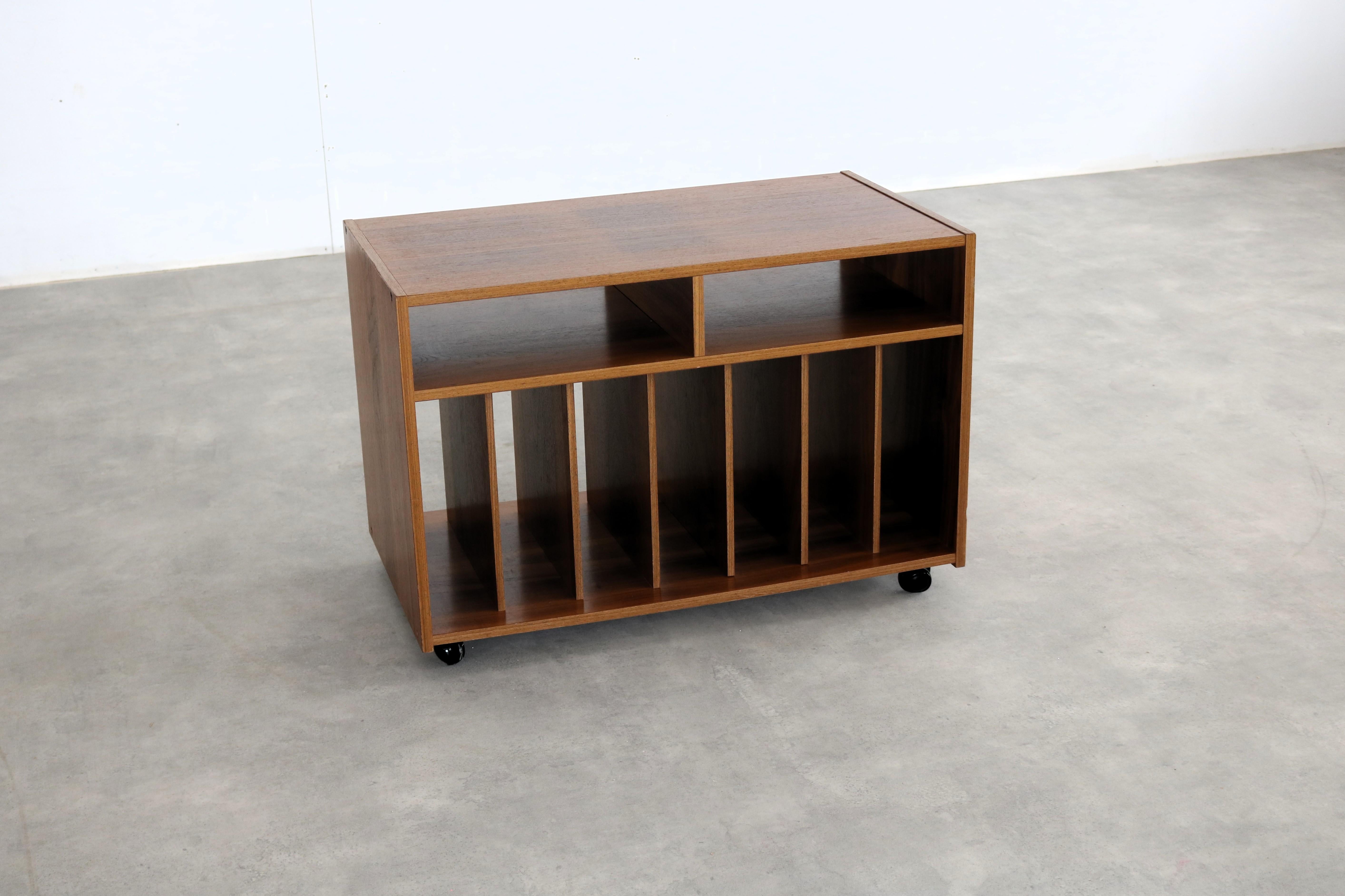 vintage vinyl cabinet  audio furniture  1960s  Sweden For Sale 2