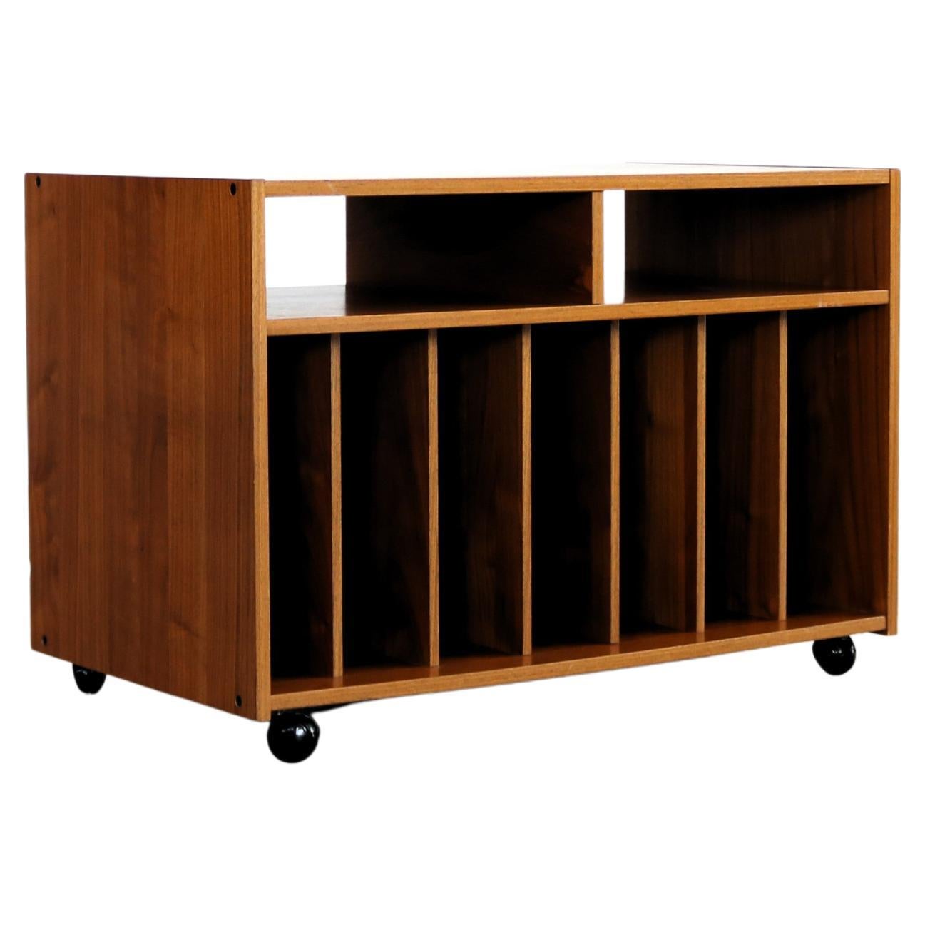armoire à vinyle vintage  mobilier audio  1960s  Suède