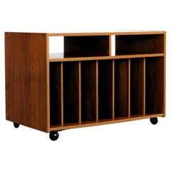 Vintage-Vinylschrank  Audiomöbel  1960s  Schweden