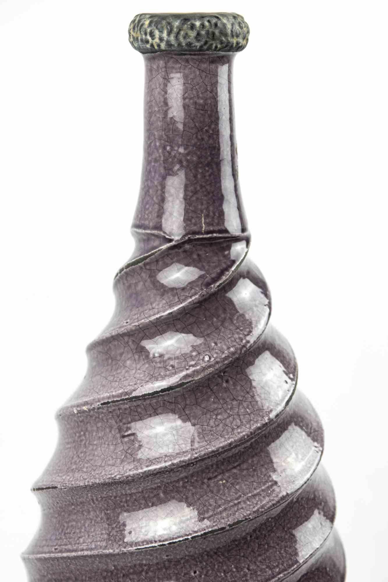 Inconnu Vase violet vintage, moitié du XXe siècle en vente