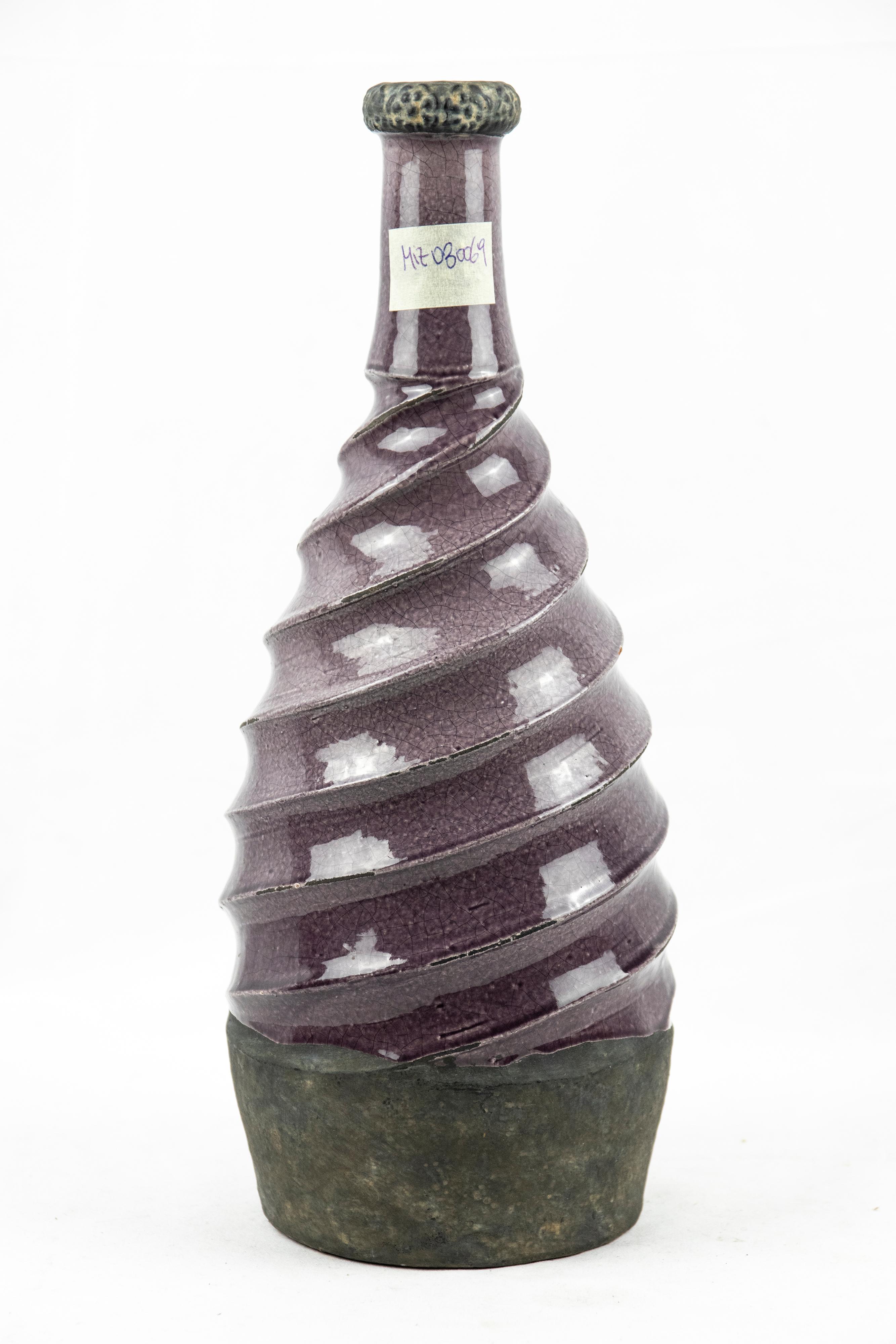 Vase violet vintage, moitié du XXe siècle Bon état - En vente à Roma, IT