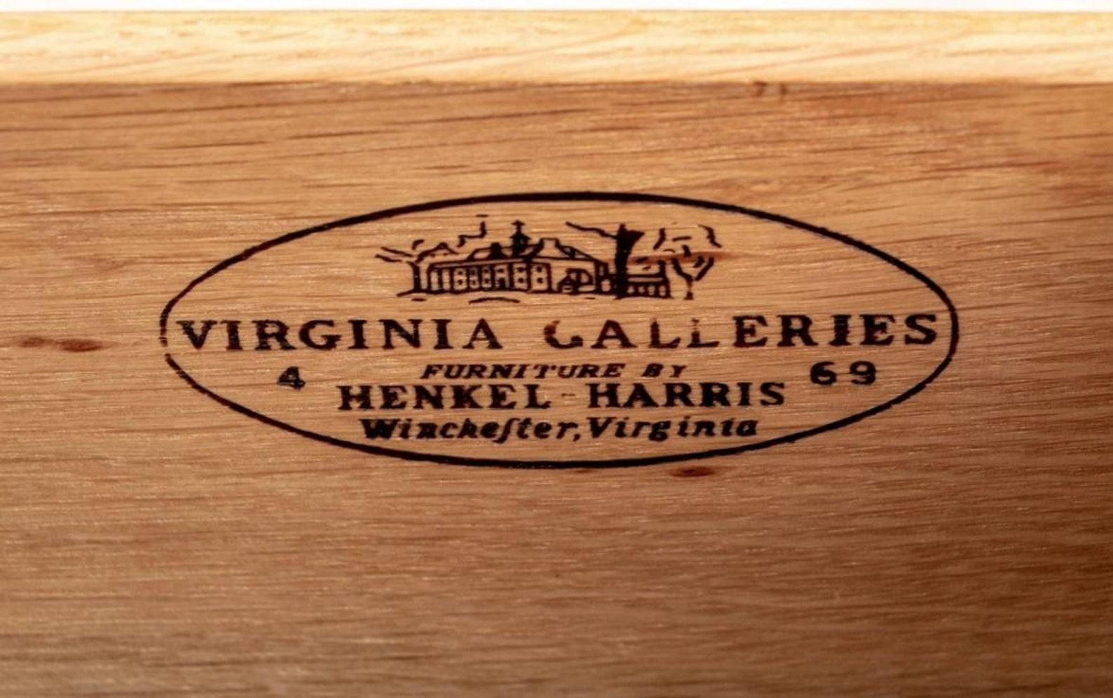 Vintage Virginia Galleries Henkel Harris Flame Mahogany Sideboard 1