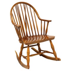 Retro VIRGINIA HOUSE Mid 20th Century Maple Windsor Rocking Chair