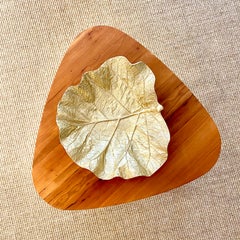 Vintage Virginia MetalCrafters Alloy / Gold Vintage Sea Grape Bowl