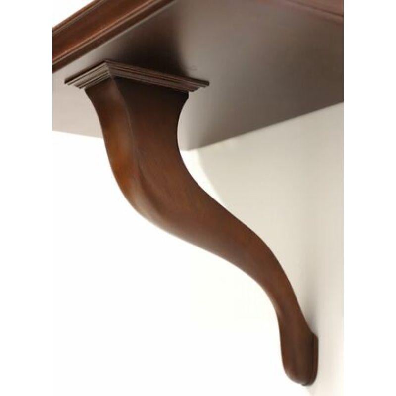 VIRGINIA METALCRAFTERS Mahogany Colonial Williamsburg Petite Wall Shelf In Excellent Condition In Charlotte, NC