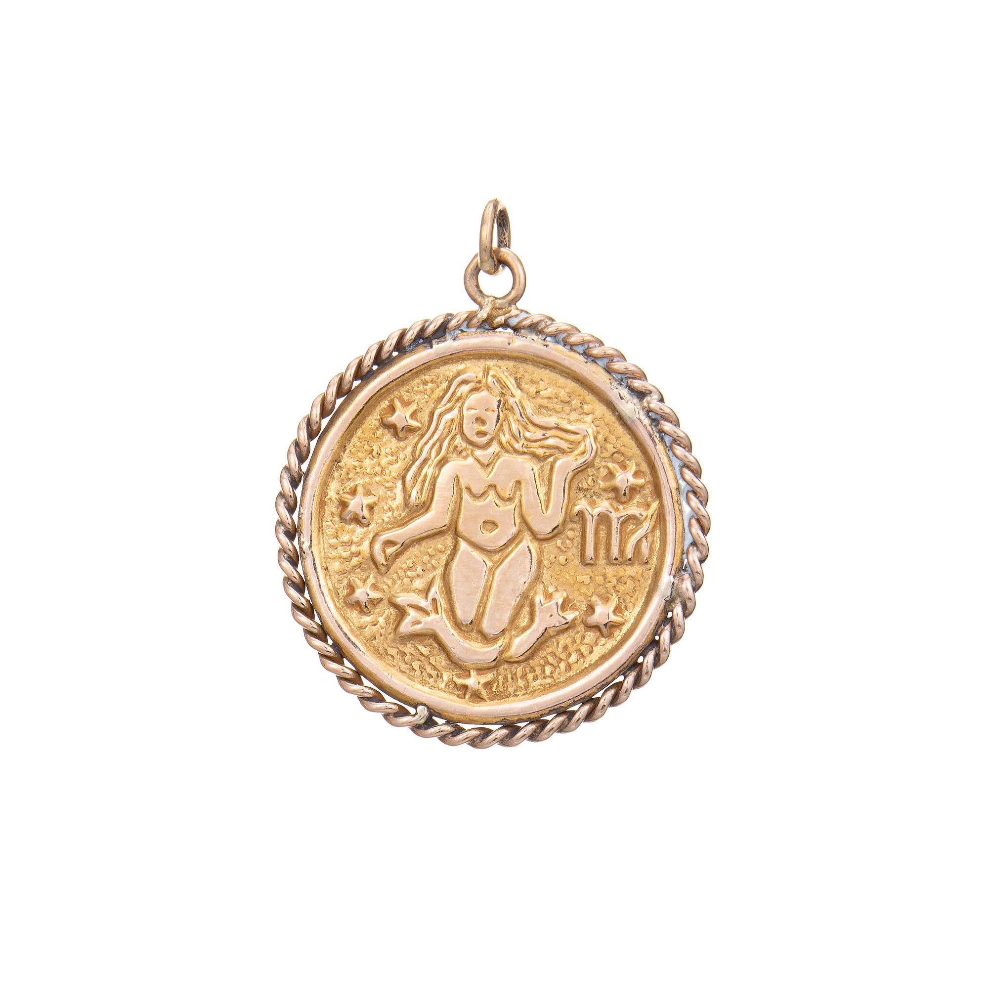 gold zodiac medallion necklace