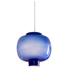 Vintage Vistosi Glass Ceiling Light