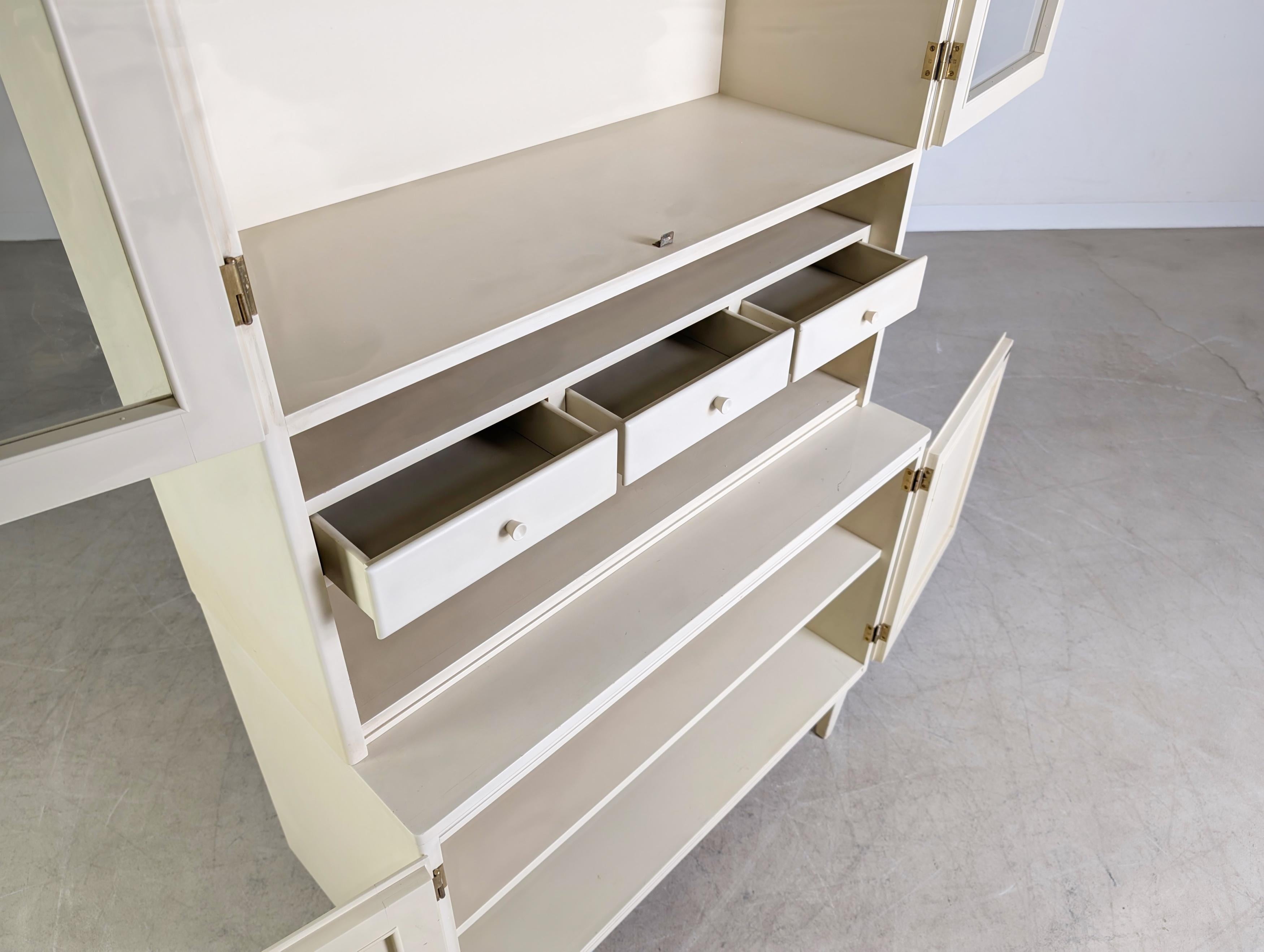 Legno Vitrine vintage Svante Skogh Regal Schrank shabby Landhaus in vendita