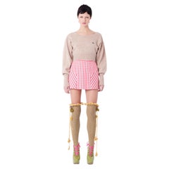 Vintage Vivienne Westwood 1994 Gingham Rosa Minirock, Vintage