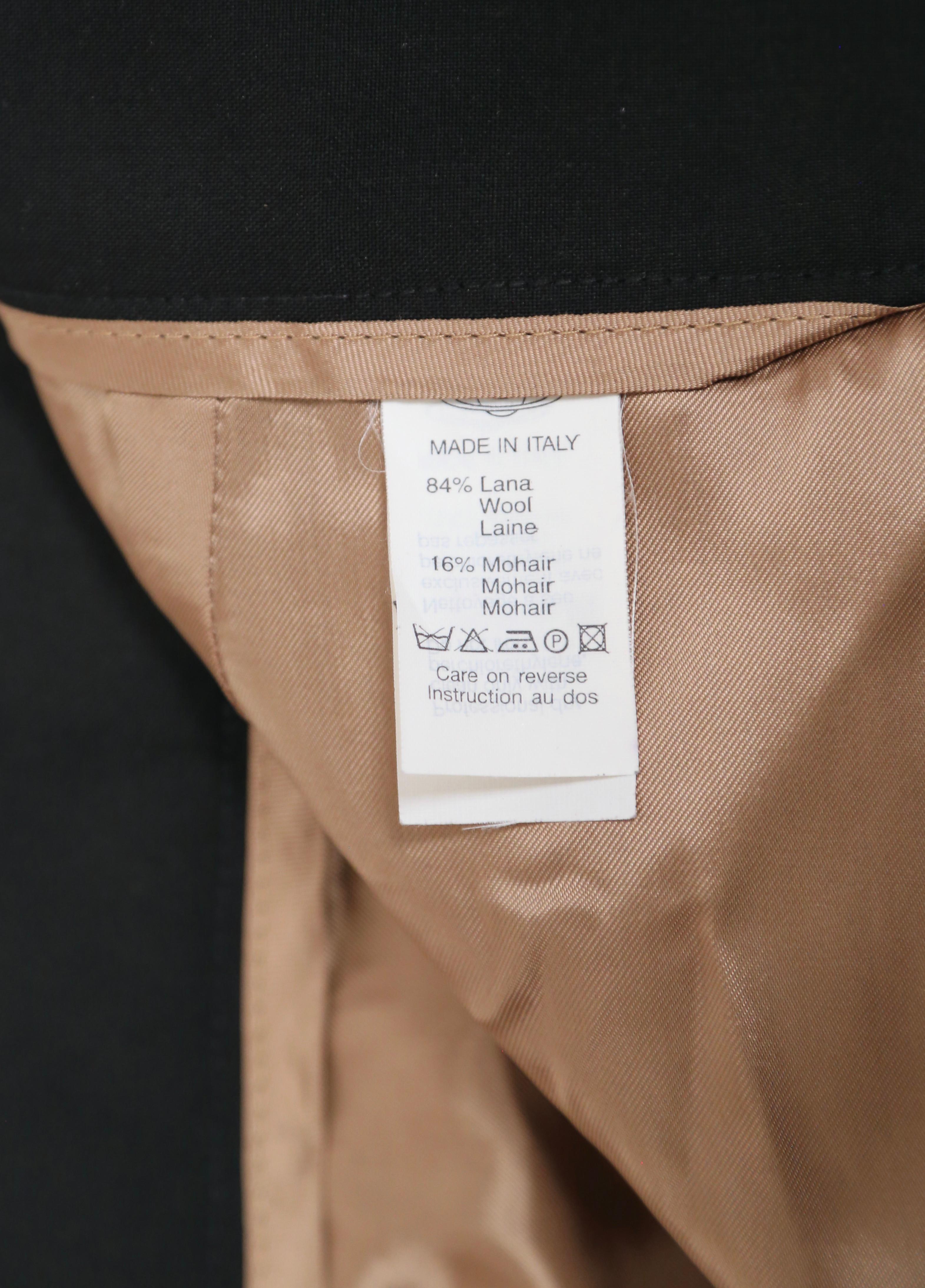 vintage VIVIENNE WESTWOOD schwarzes drapiertes Oberteil und Rock Anzug im Angebot 5