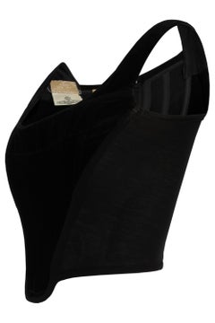 Vintage Vivienne Westwood "Cafe Society S/S 1994 Black Velvet Corset