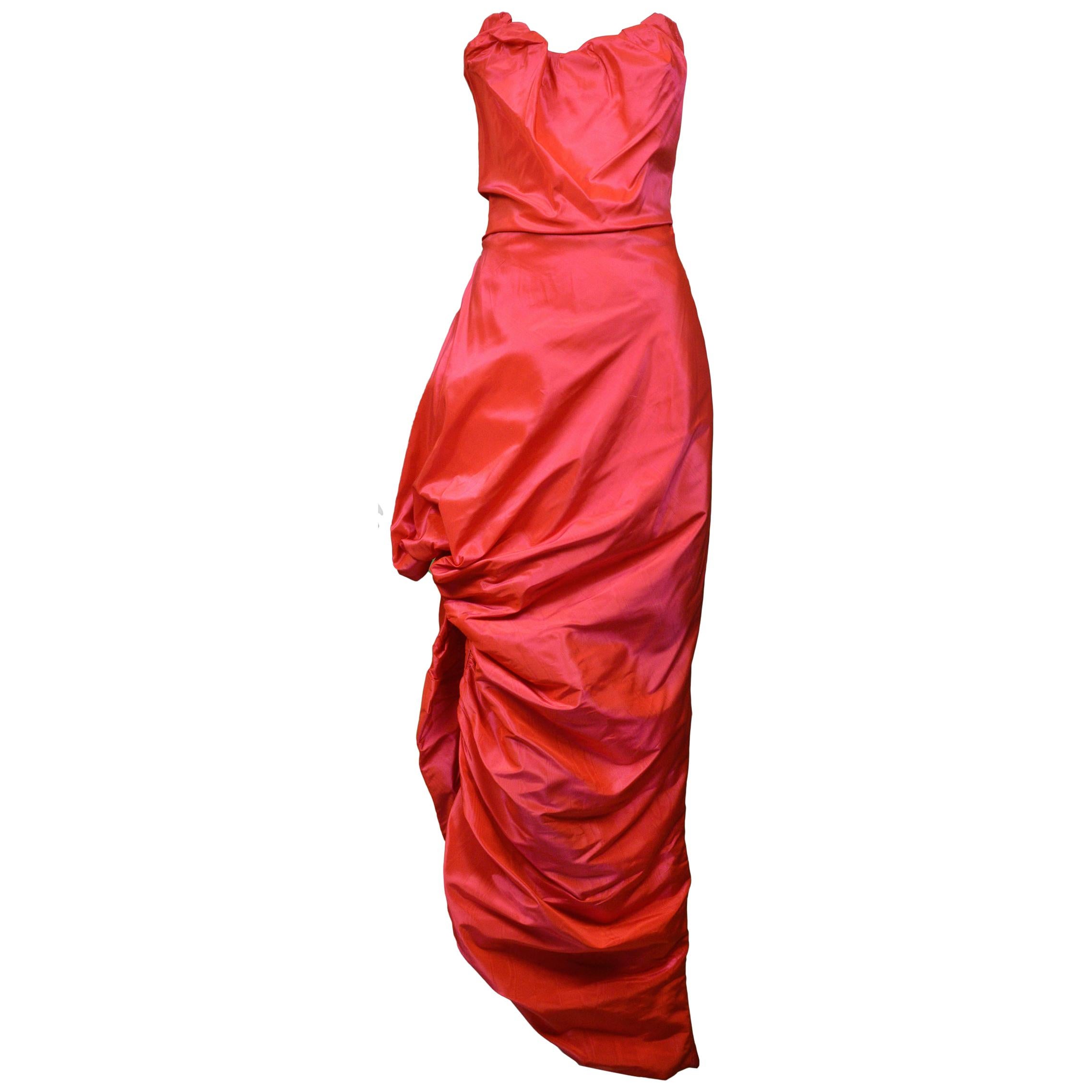 Vintage Vivienne Westwood Hot Pink Corset Gown