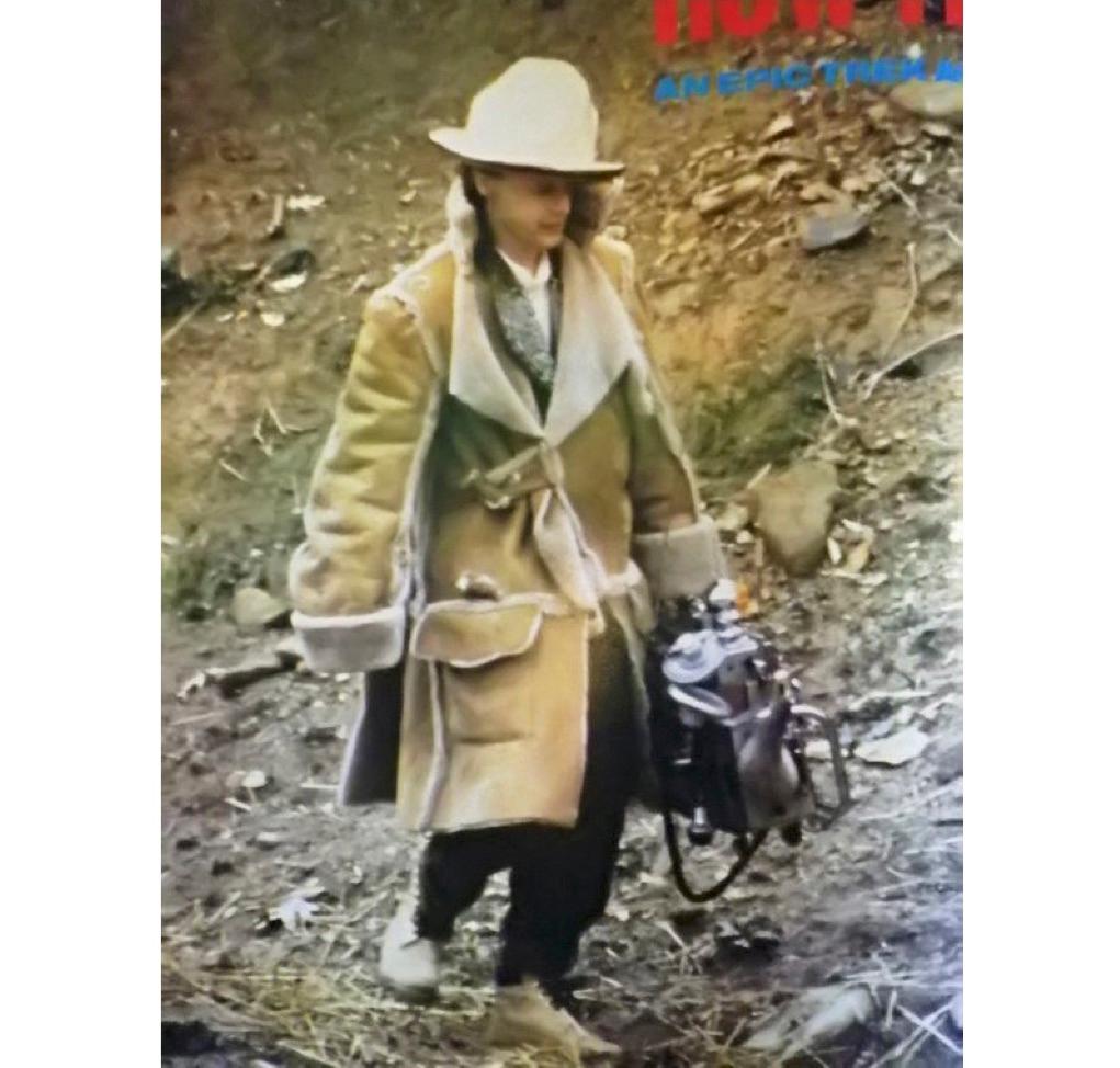 Brown Vintage Vivienne Westwood Malcolm McLaren Suede Shearling Buffalo Coat 1993
