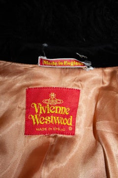 Vintage Vivienne Westwood Velvet Jacket with Faux Fur Trim