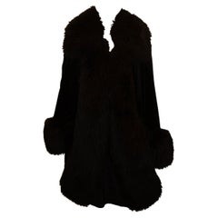 Vintage Vivienne Westwood Velvet Jacket with Fox Fur Trim