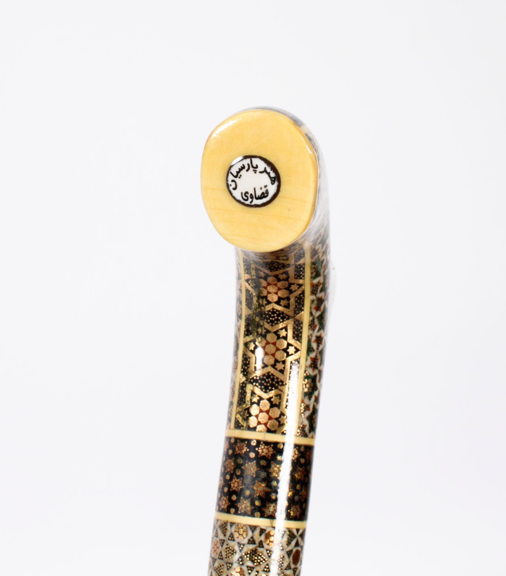 Vintage Vizagapatam style Islamic Walking Cane Stick 20th Century In Good Condition In London, GB