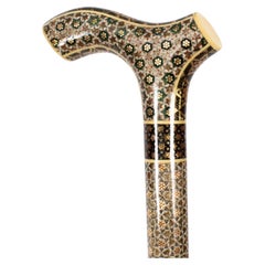 Antique Vizagapatam style Islamic Walking Cane Stick 20th Century