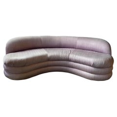 Retro Vladimir Kagan for Directional Curved Sofa