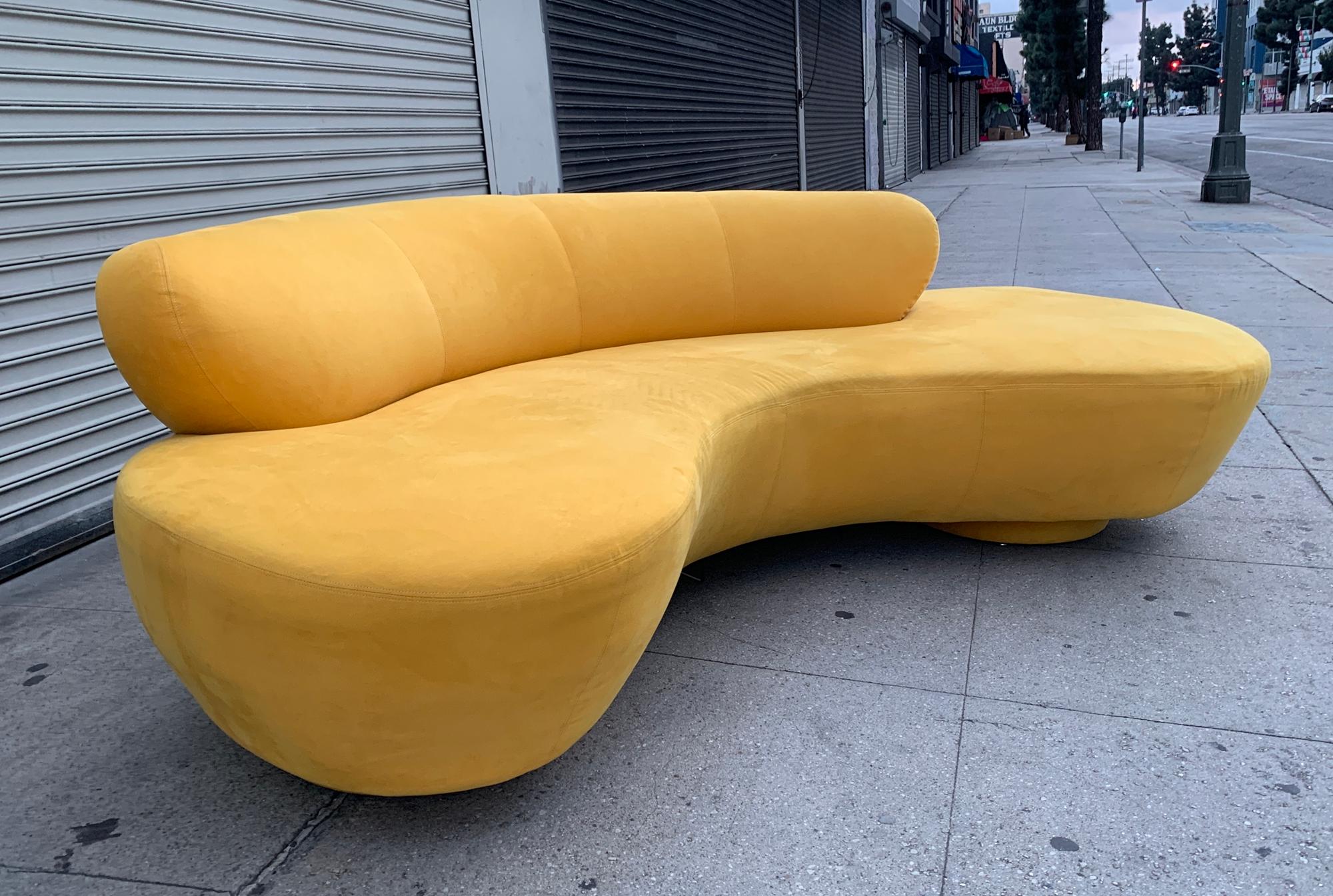 Mid-Century Modern Vintage Vladimir Kagan for Directional, Serpentine Sofa