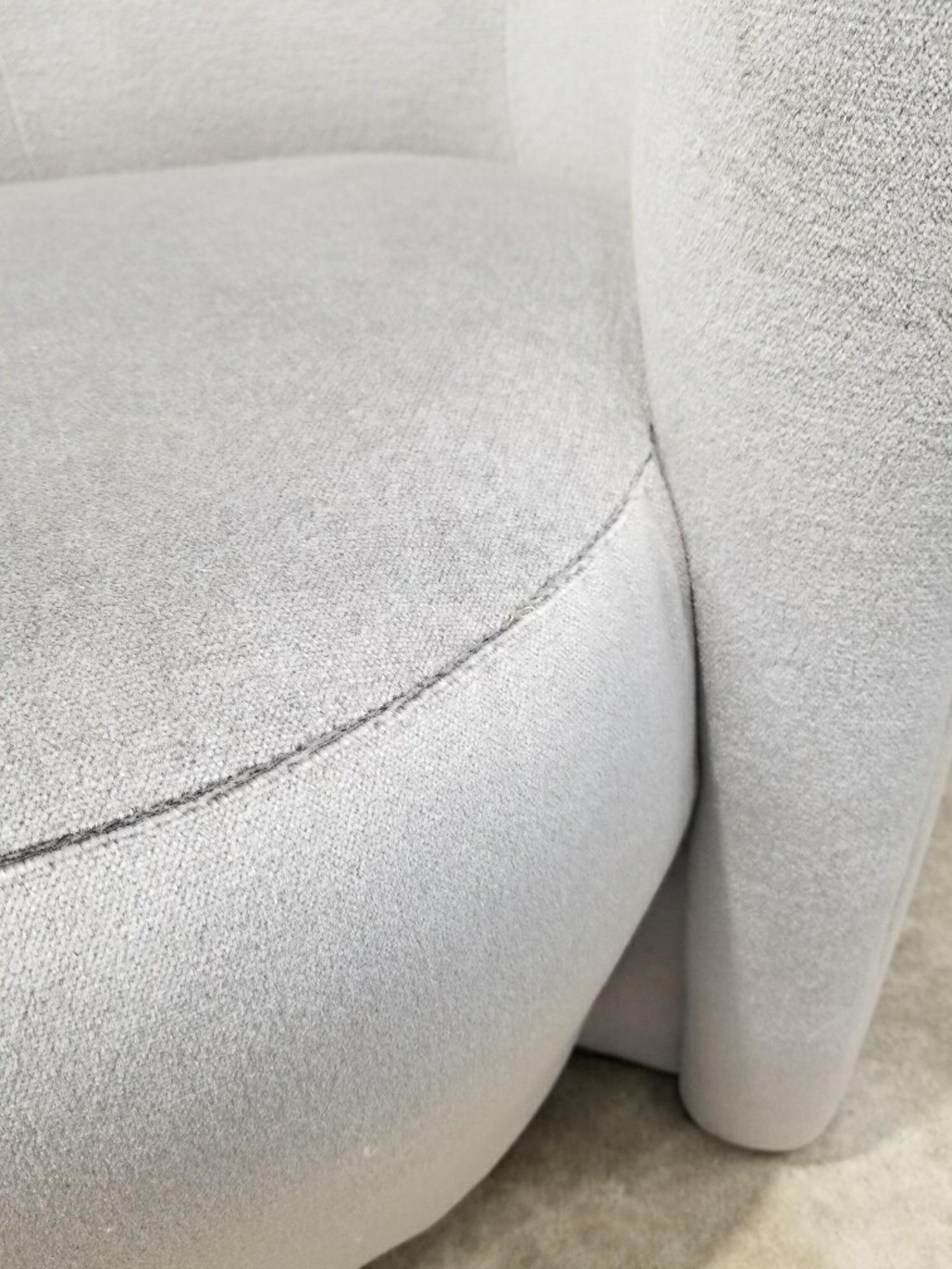 Vintage 3 piece Sectional Sofa Newly Upholstered in Mohair 1