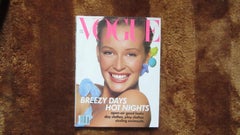 Vintage Vogue Magazine : May 1988, Cover Model Estelle LeFebure