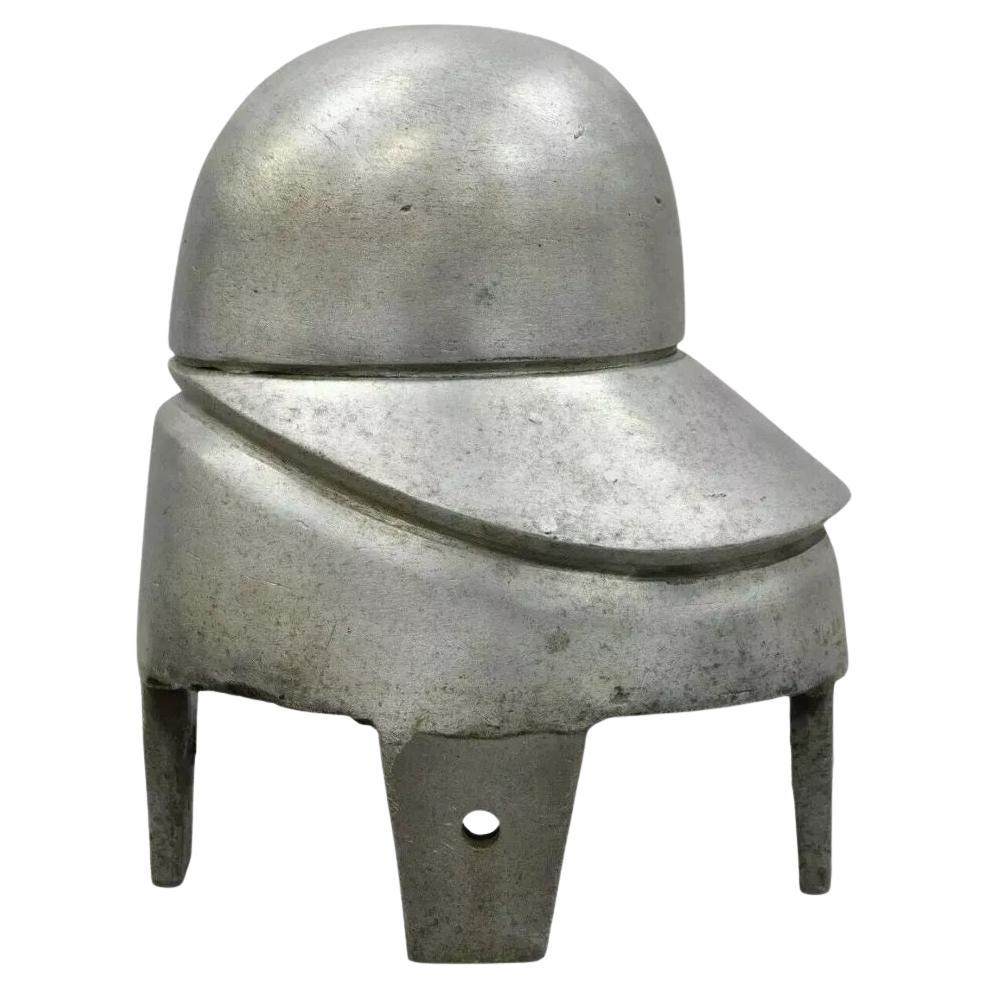 Vintage Vogue New York Aluminum 22 450 Woman's Hat Block Mold Form Millinery D