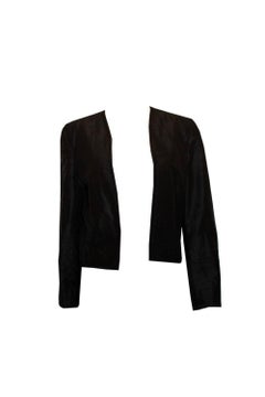 Vintage Vogue Paris Original Black Silk Evening Jacket