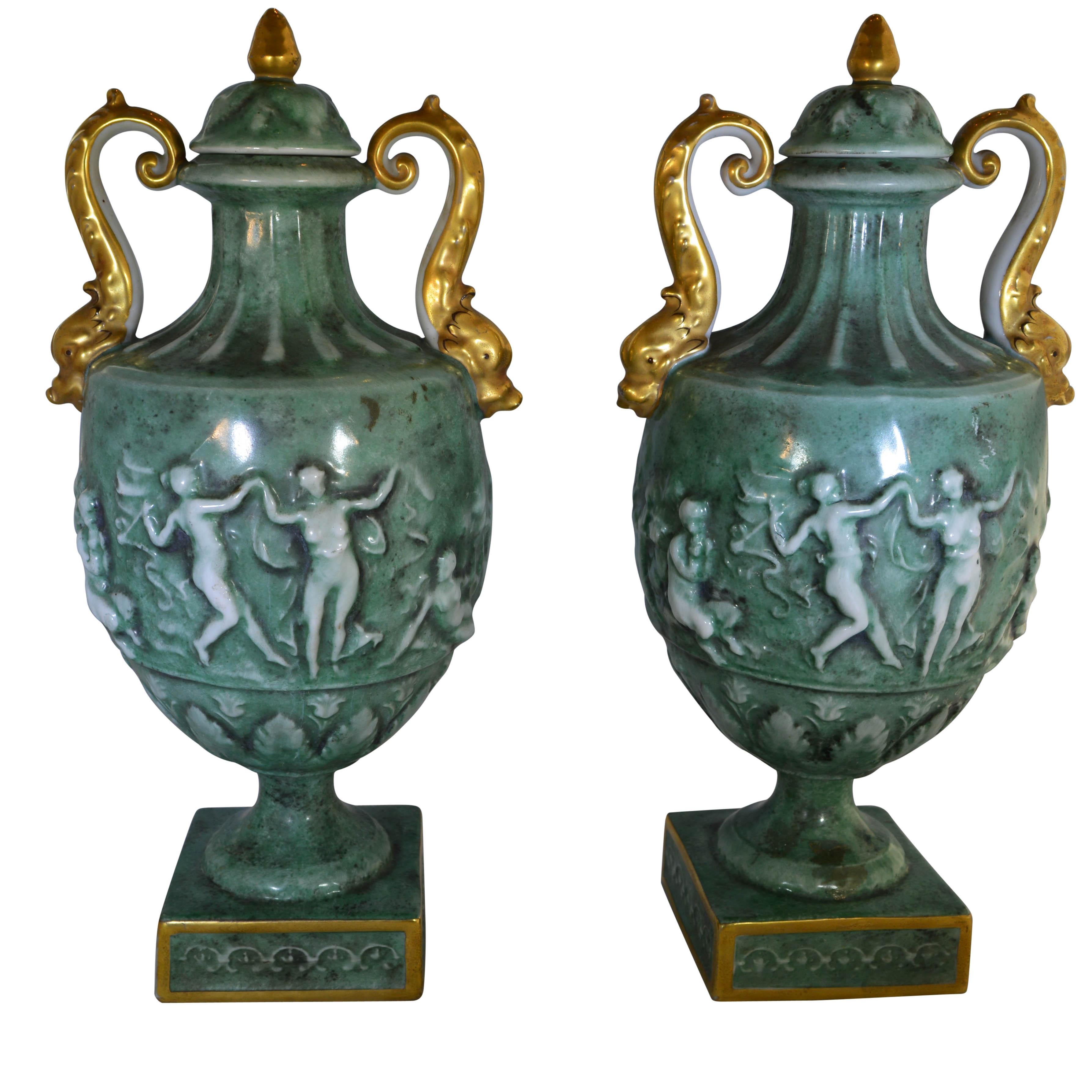 Rococo Vintage Von Schierholz Urns