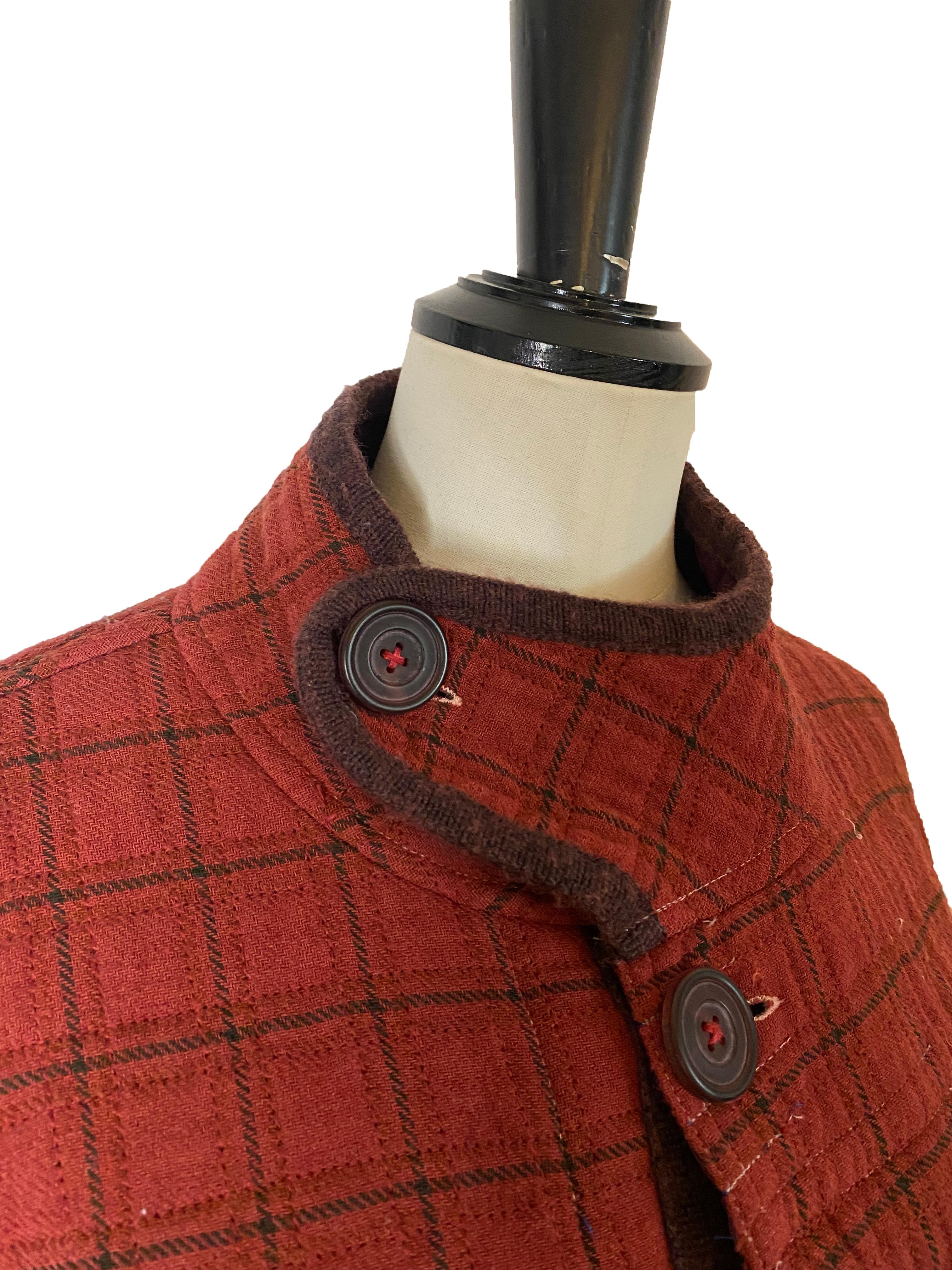Manteau à carreaux Vintage Voyage Unisex Excellent état - En vente à Glasgow, GB