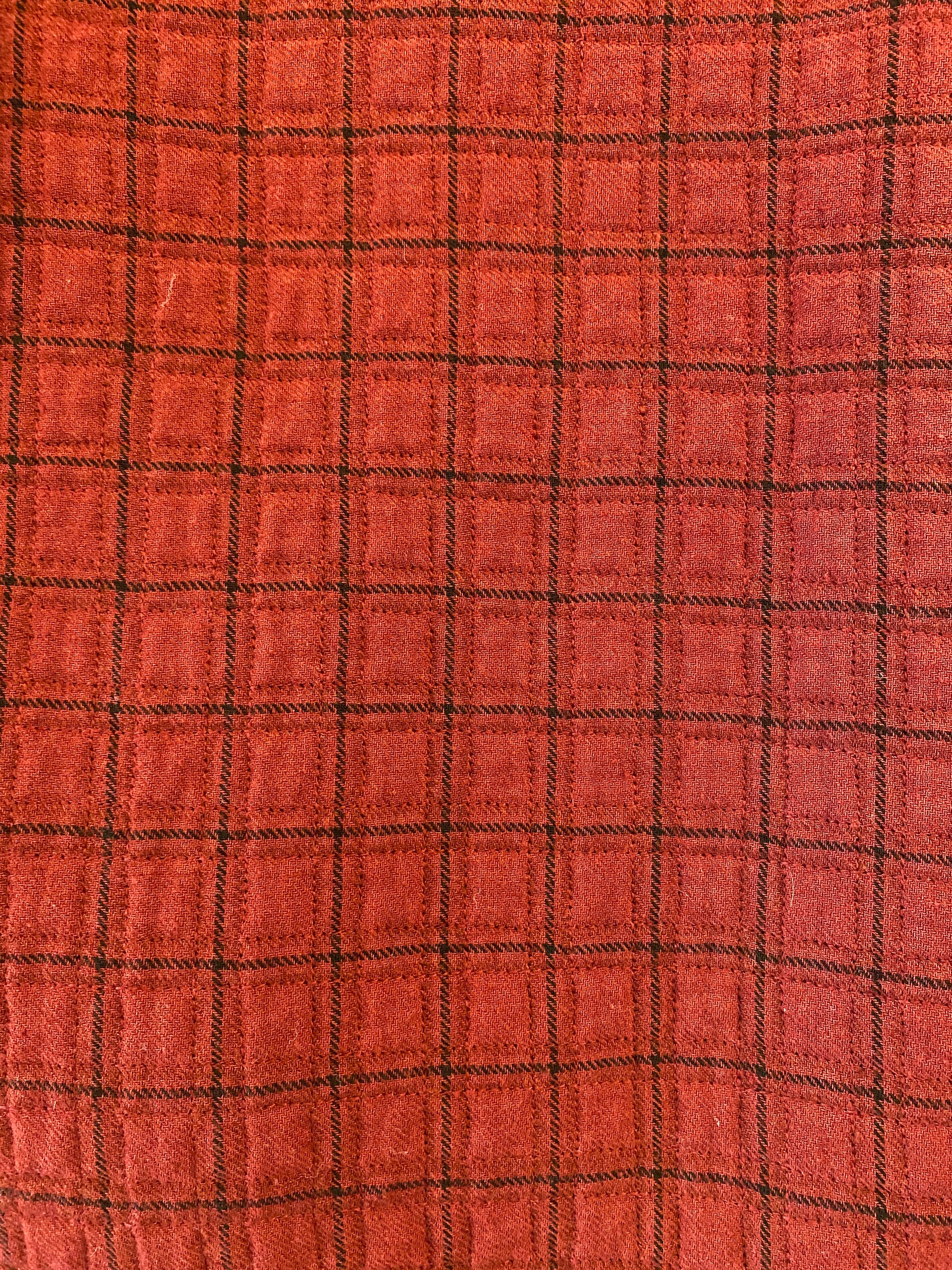 Manteau à carreaux Vintage Voyage Unisex en vente 1