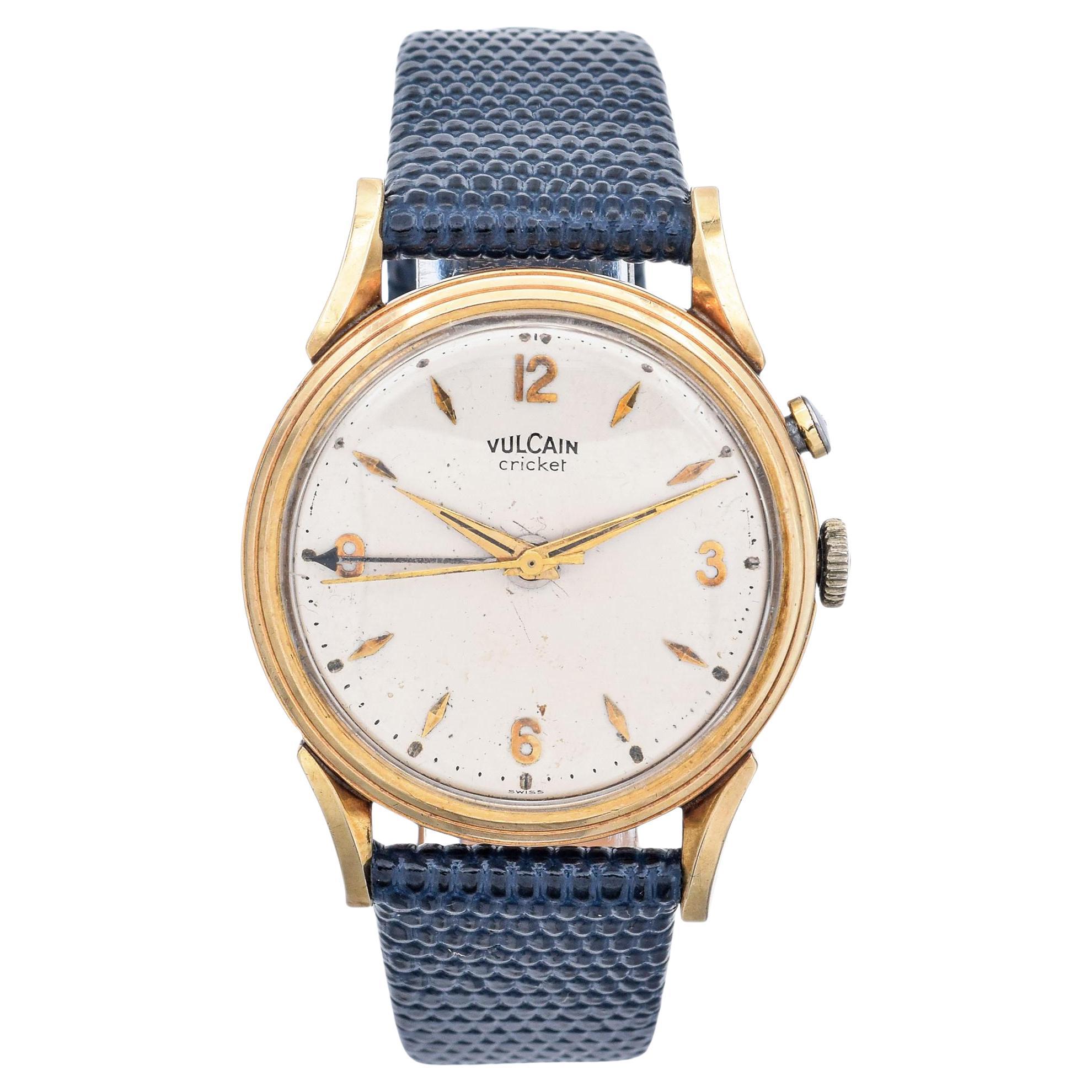 Vulcain Cricket Alarm Montre vintage à remontage manuel pour hommes 33,5 mm en vente